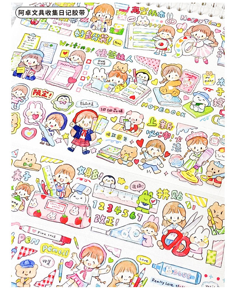 Molinta stationery collection washitape and sticker pack