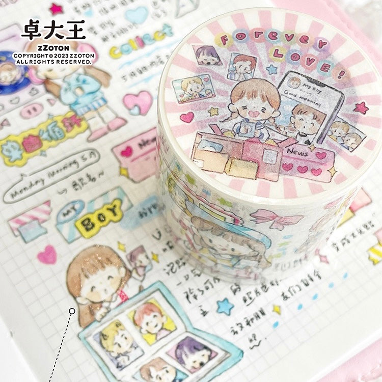 Molinta Chasing stars daily 「forever love」 washitape and sticker pack
