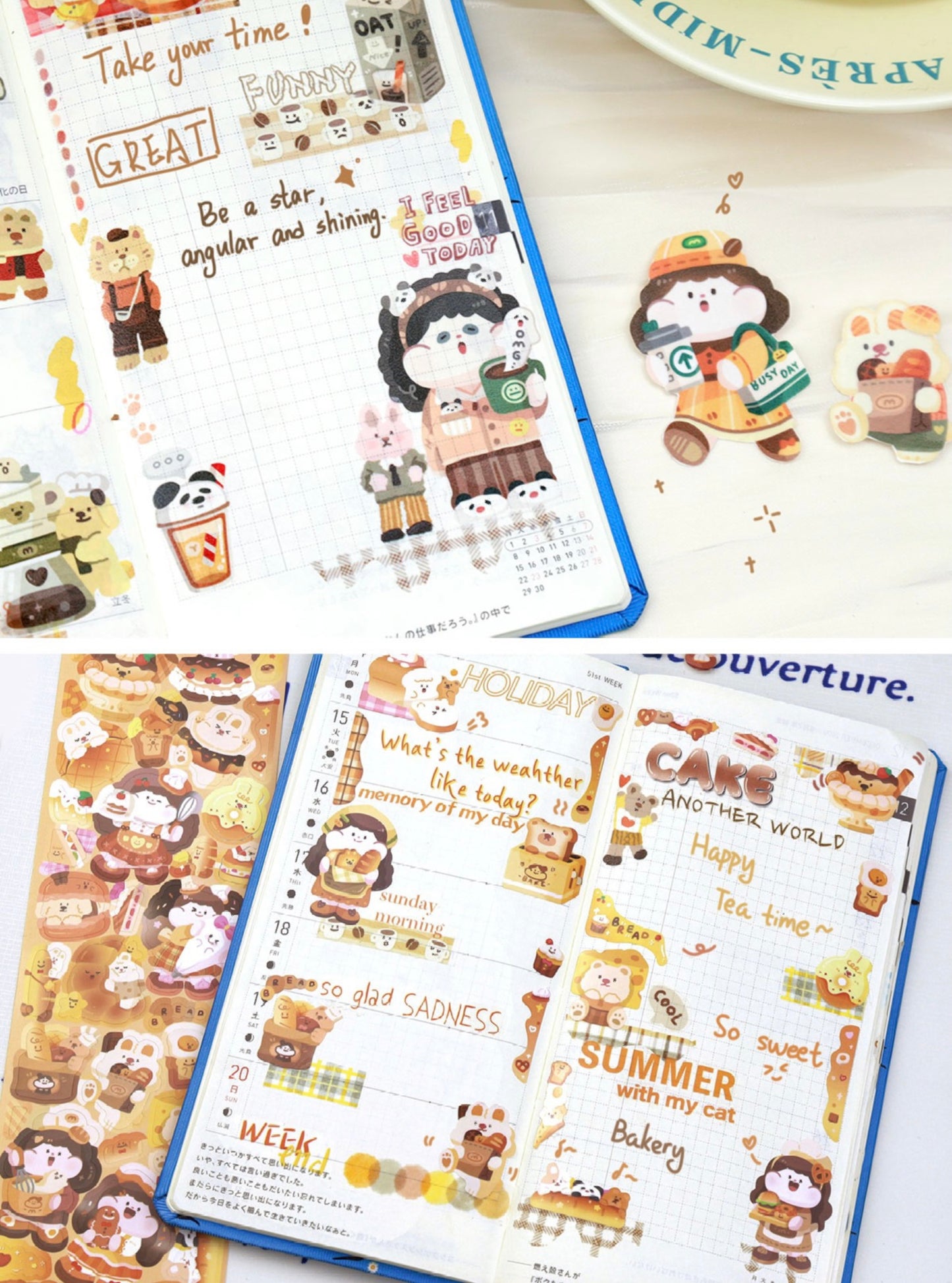 Meatball 「Coffee and Bread」washitape and sticker tape
