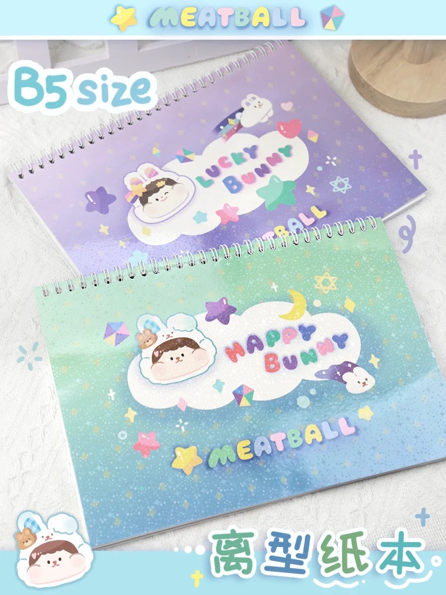 Meatball 「2023 new year rabbit」series washitape and sticker holder book