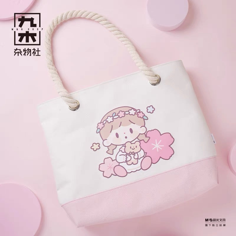 Molinta × M&G shop flower party series tote bag
