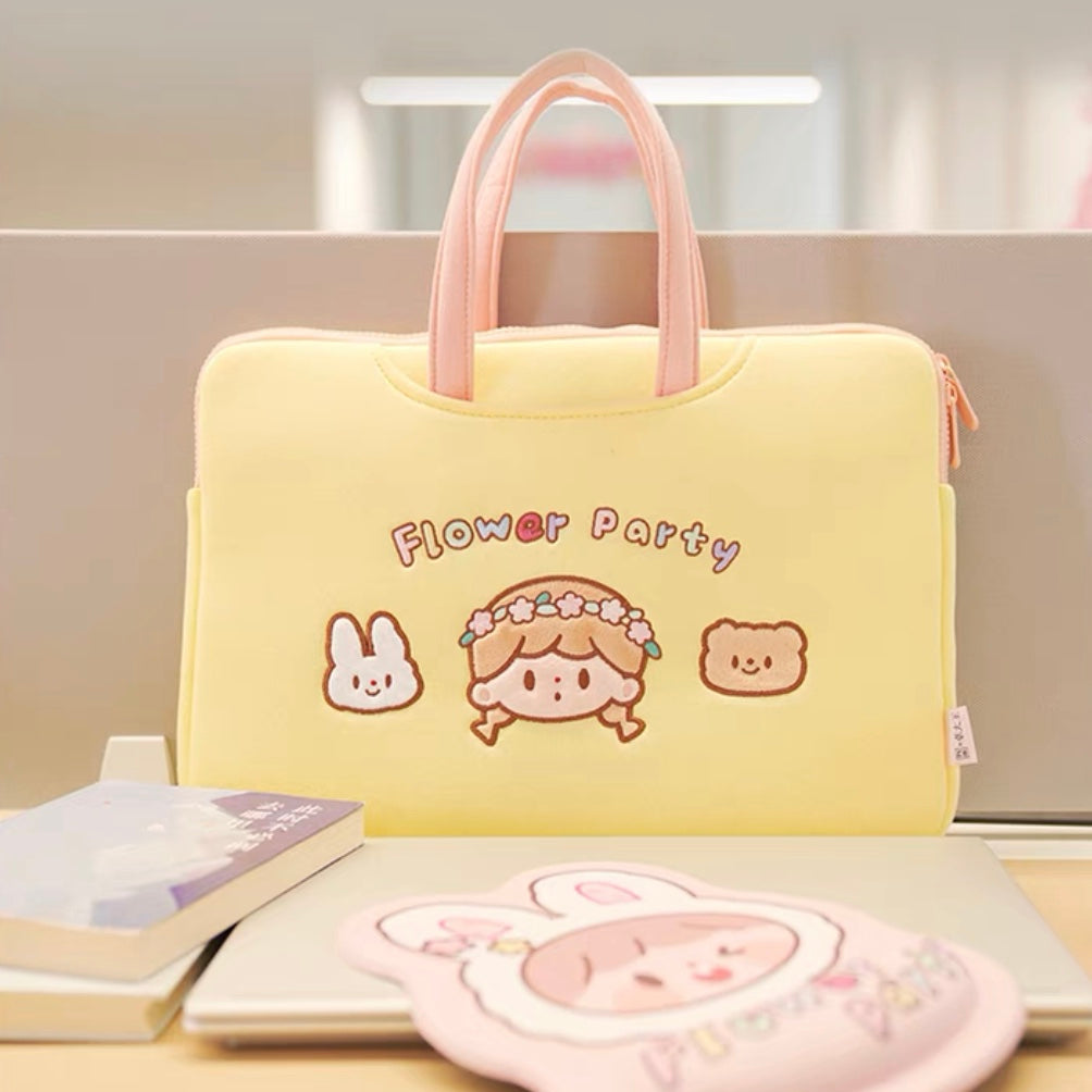 Molinta × M&G shop flower party series laptop bag
