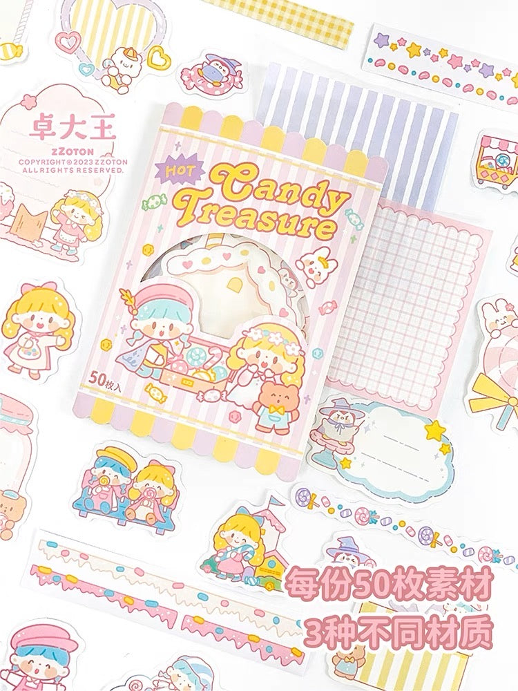 Molinta 「candy house」series washitape  sticker and journal paper pack