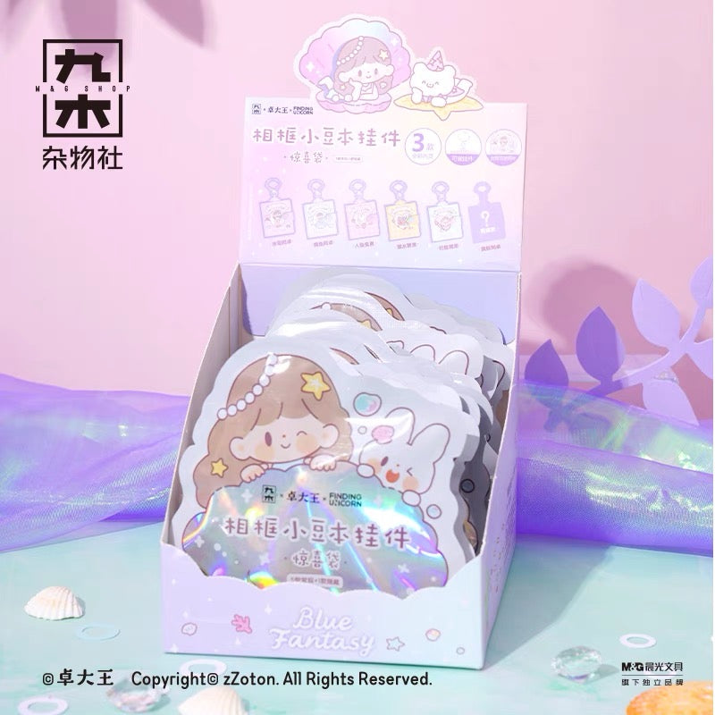 Molinta × M&G shop summer limited blue fantasy series mini notebook blind bag