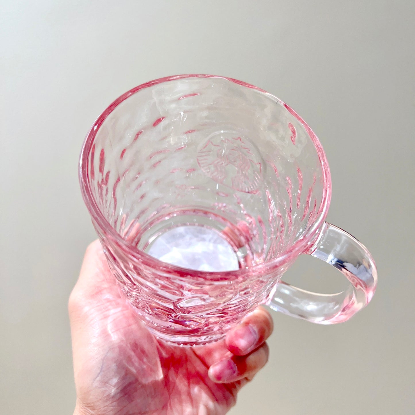 Starbucks China 2023 Sakura Rabbit Season Theme 470ml glass cup with rabbit glass plant set