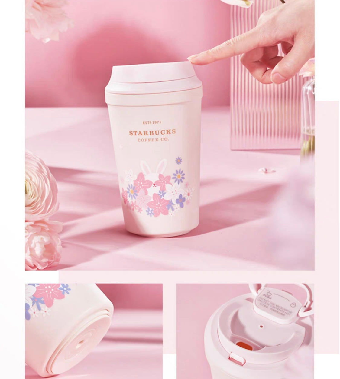 Starbucks China 2023 Sakura Rabbit Season Theme 320ml cup