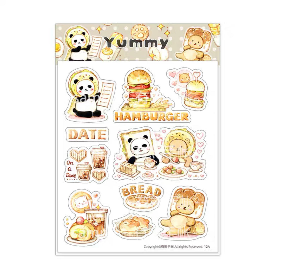 Ever&Ein yummy and involution washitape and sticker pack