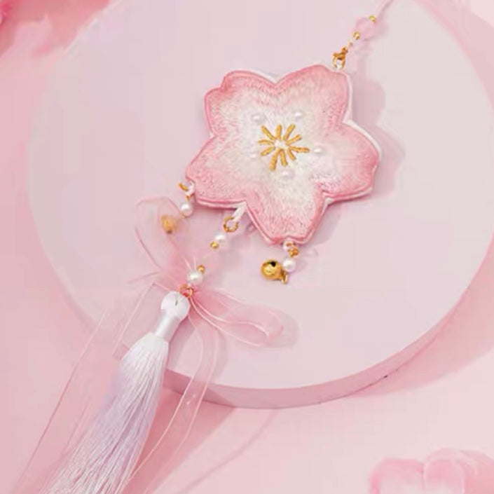 Sakura Dream theme sakura embroidery pendant