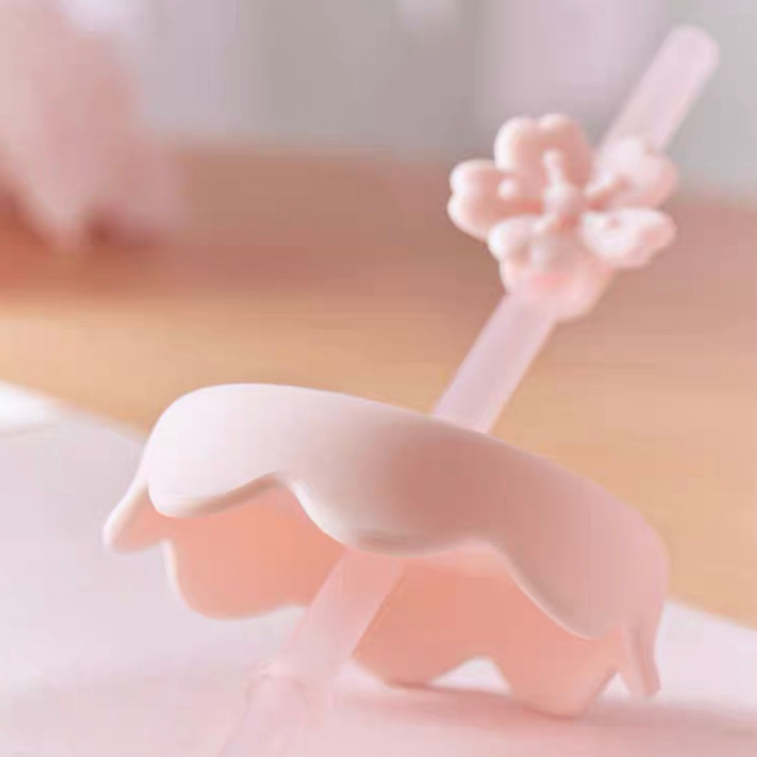 Starbucks China 2022 Sakura Season 330ml pink sakura milk can ceramics mug with straw