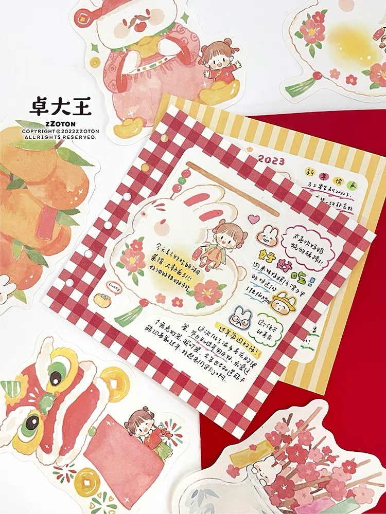 Molinta 「2023 Chinese New Year」series happy holiday festive things memo pack