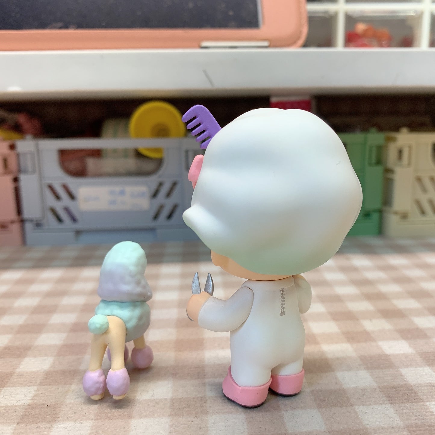 【PRELOVED and SALE 】POPMART Dimoo blind box toy Life University series Groomer