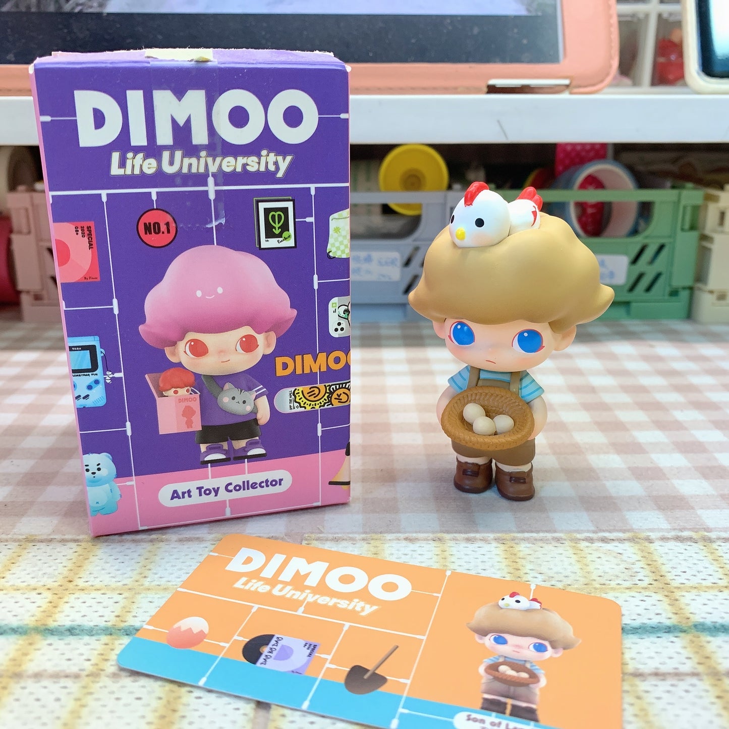 【PRELOVED and SALE 】POPMART Dimoo blind box toy Life University series Son of Landlord