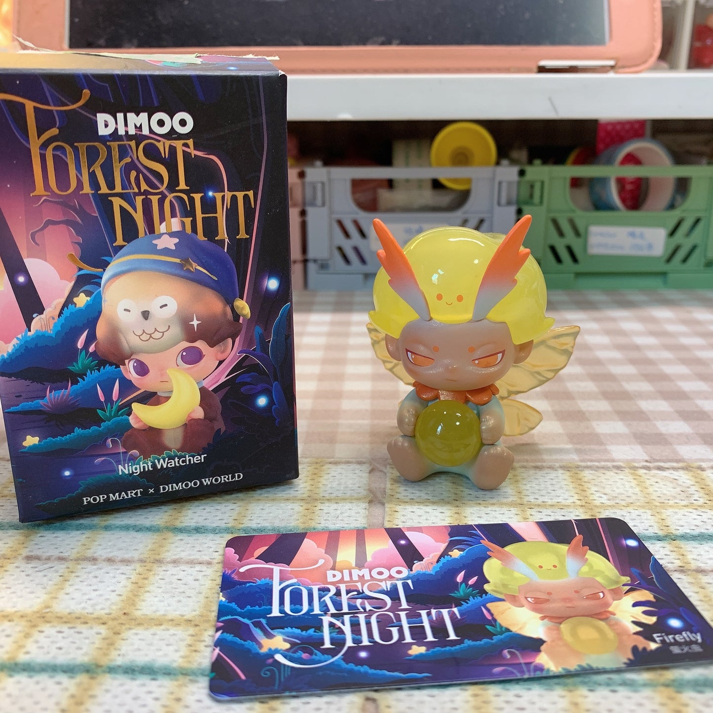 【PRELOVED and SALE 】POPMART Dimoo blind box toy Forest Night series Firefly