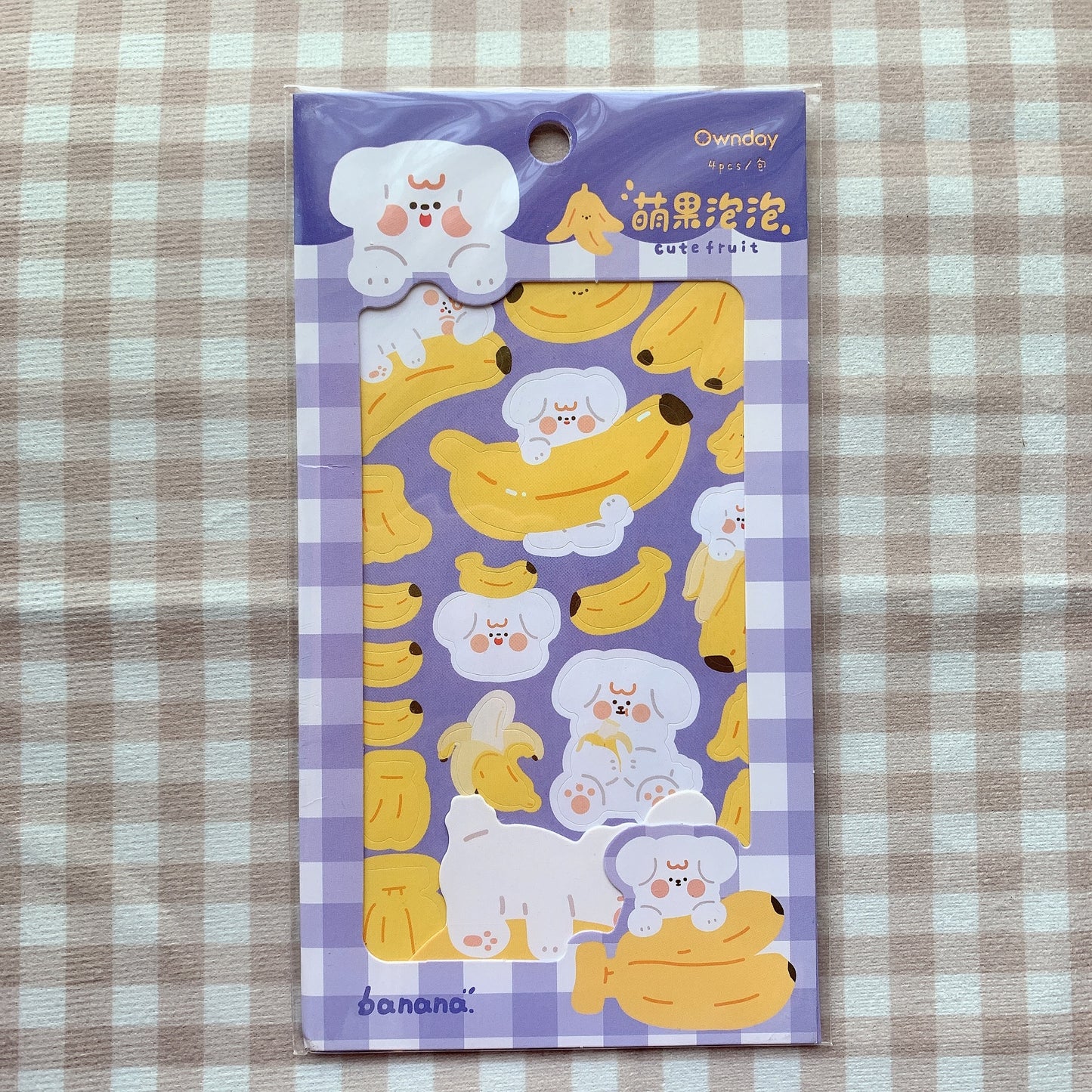 cute fruit sticker sheet pack