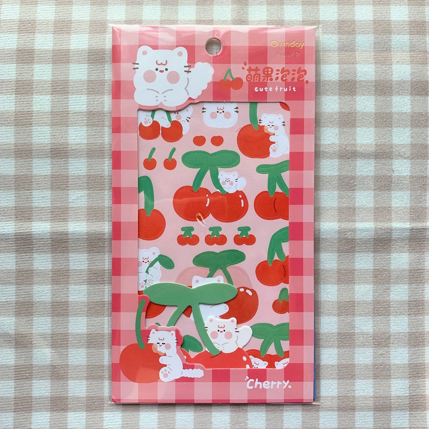cute fruit sticker sheet pack