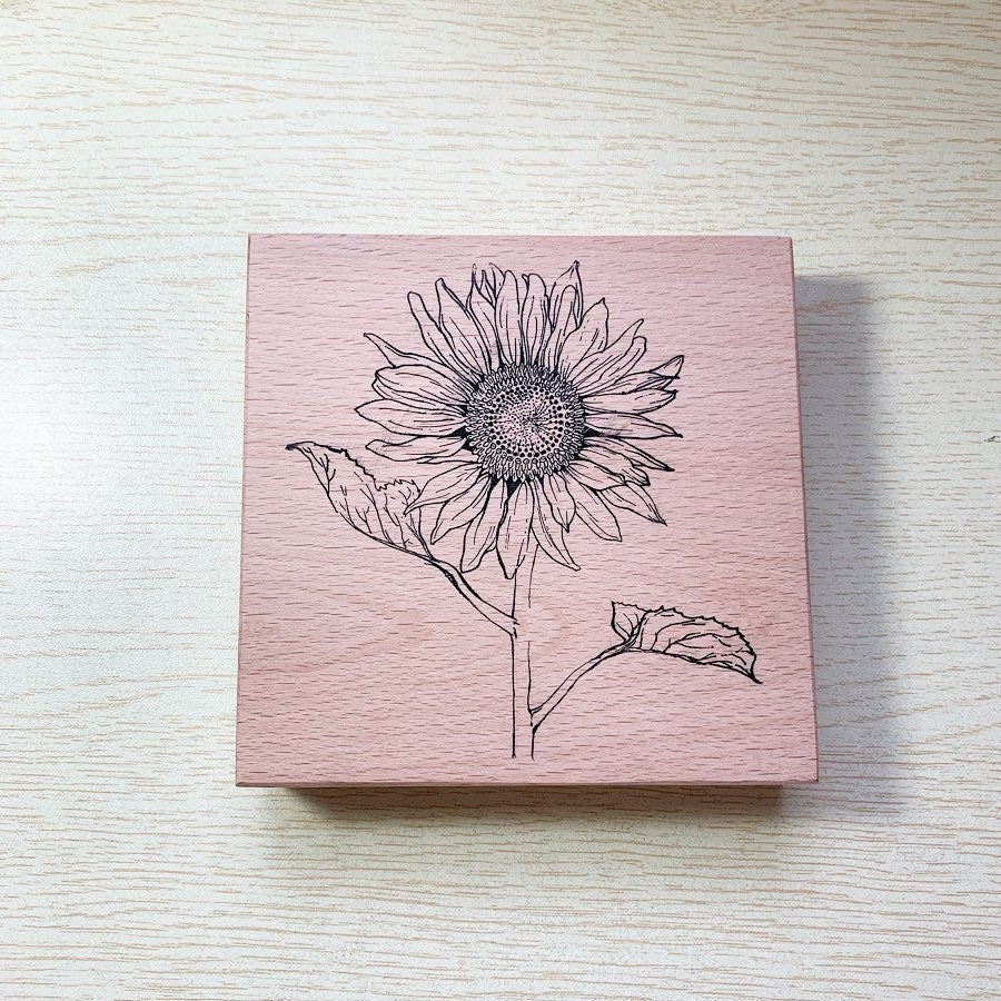 Moya sunflower rubber stamp