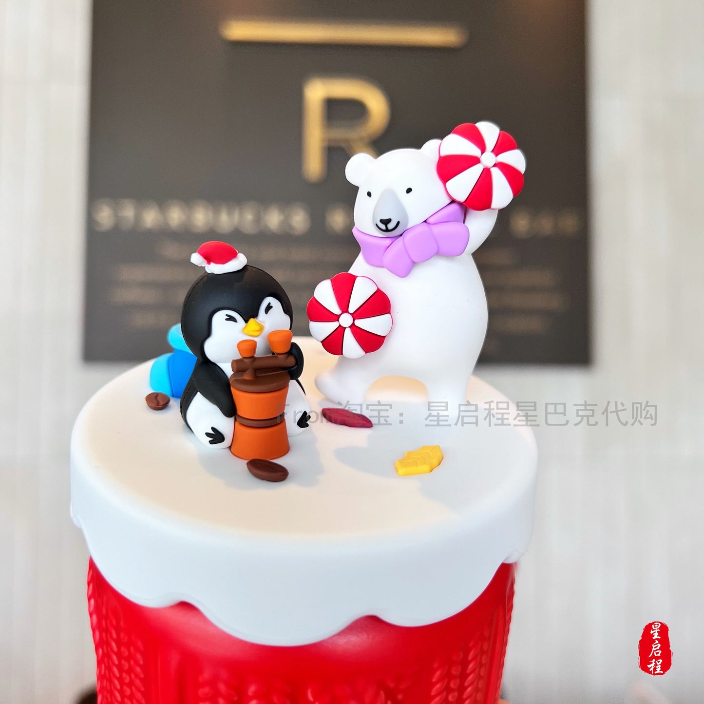 Starbucks China 475ml 2021 Christmas winter penguin & polar bear ceramic cup