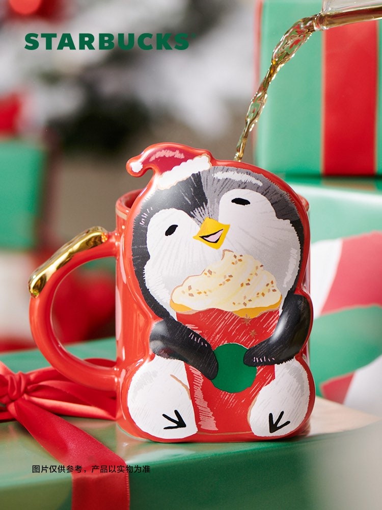 Starbucks China 355ml 2021 Christmas penguin shaped mug