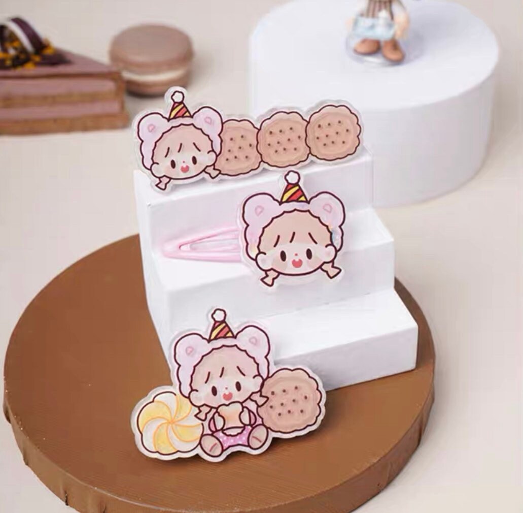 Molinta 「Baking Park」series stationery kawaii hairpin set