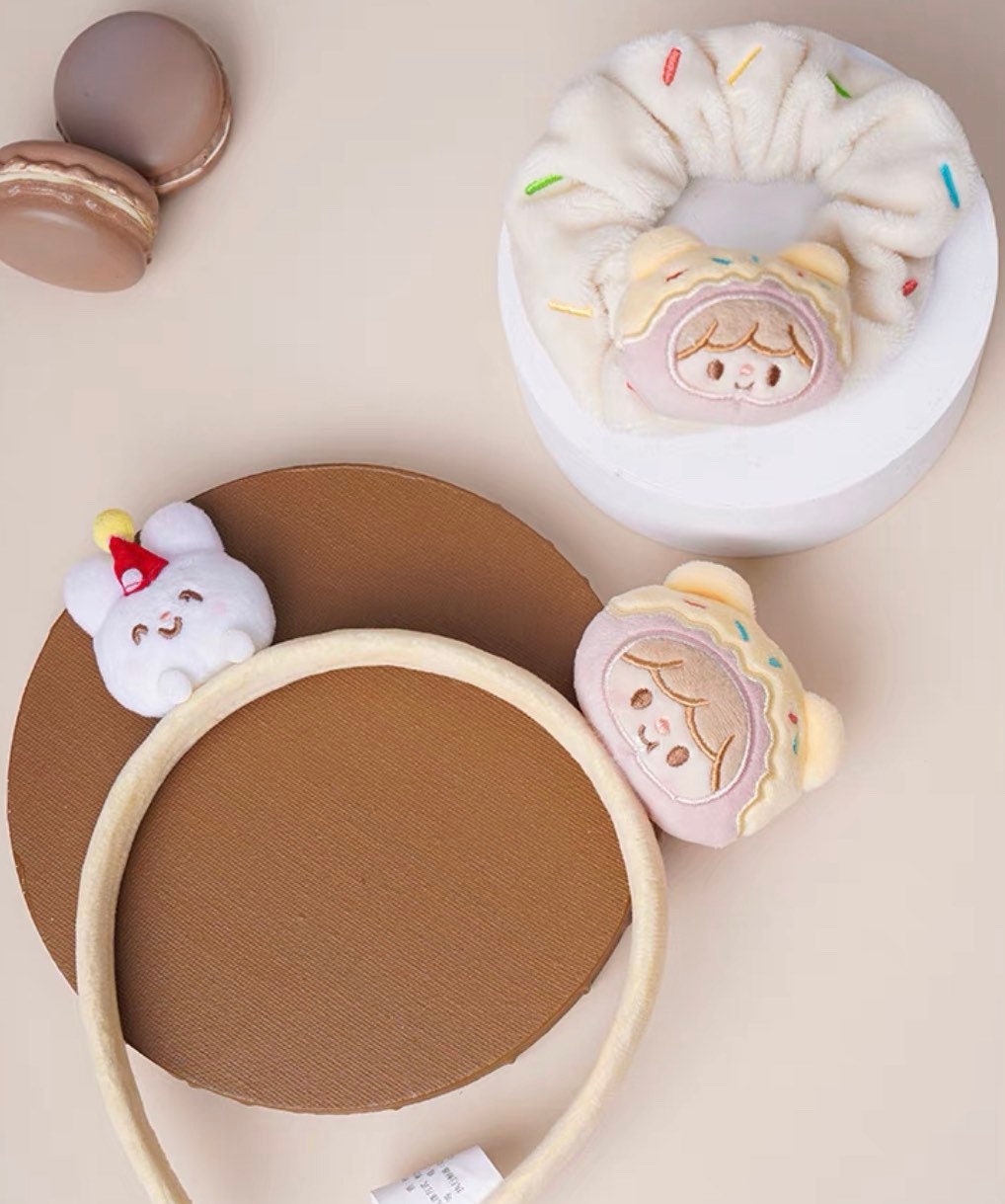 Molinta 「Baking Park」series stationery kawaii pudding plush hair accessories set