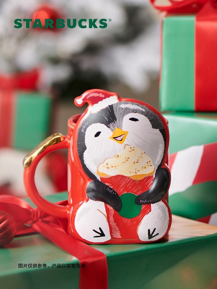 Starbucks China 355ml 2021 Christmas penguin shaped mug