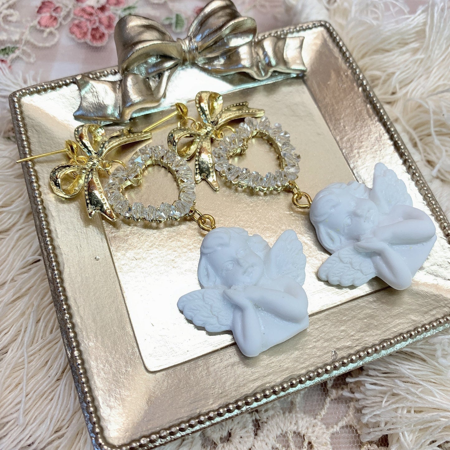 Moya handmade earrings「The angel of love」