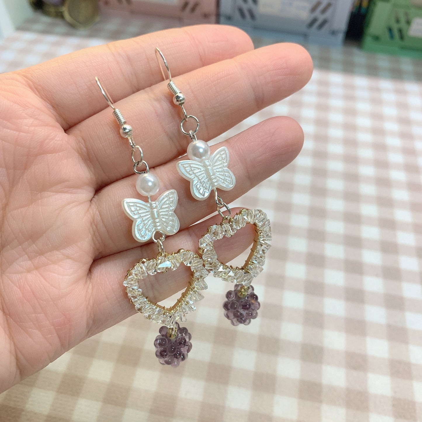 Moya handmade earrings「butterfly love」