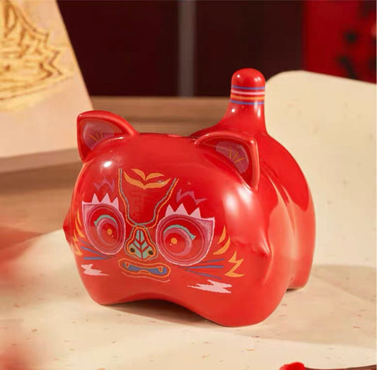 Starbucks China 2022 new year tiger series Chinese traditional red tiger ceramics money saving